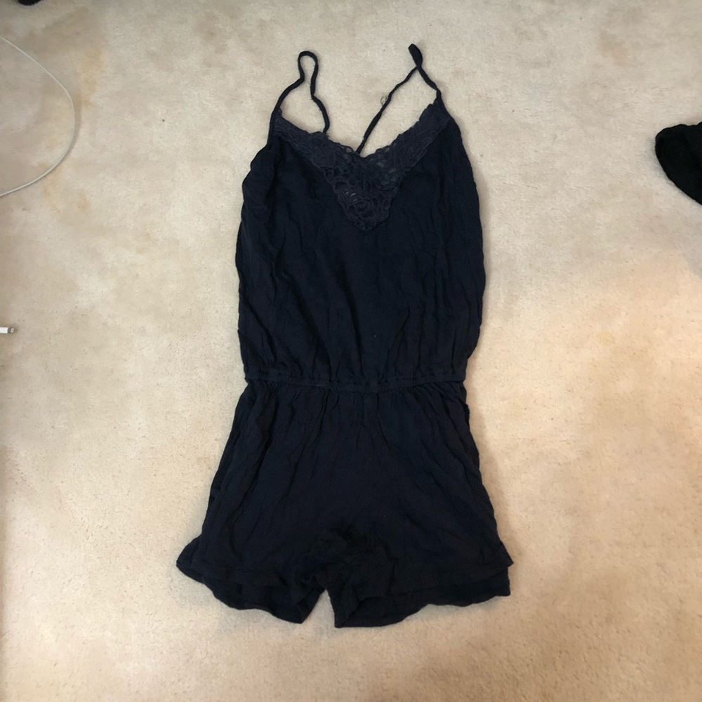 Hollister navy romper